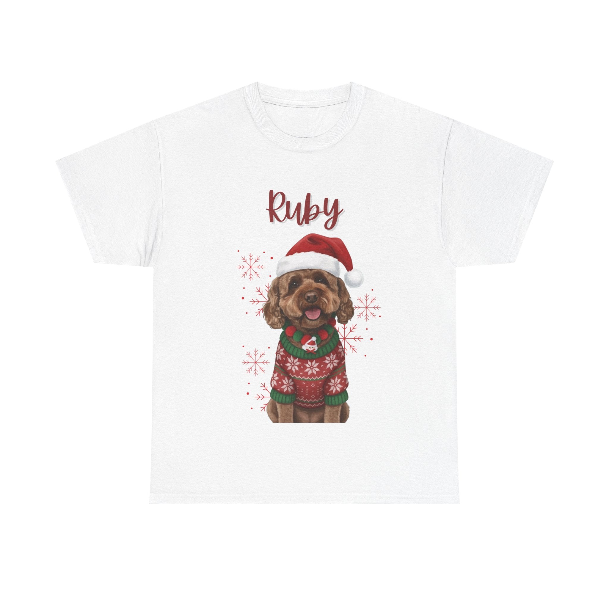 (Ruby) Whimsical Dog Portrait Tee Shirt
