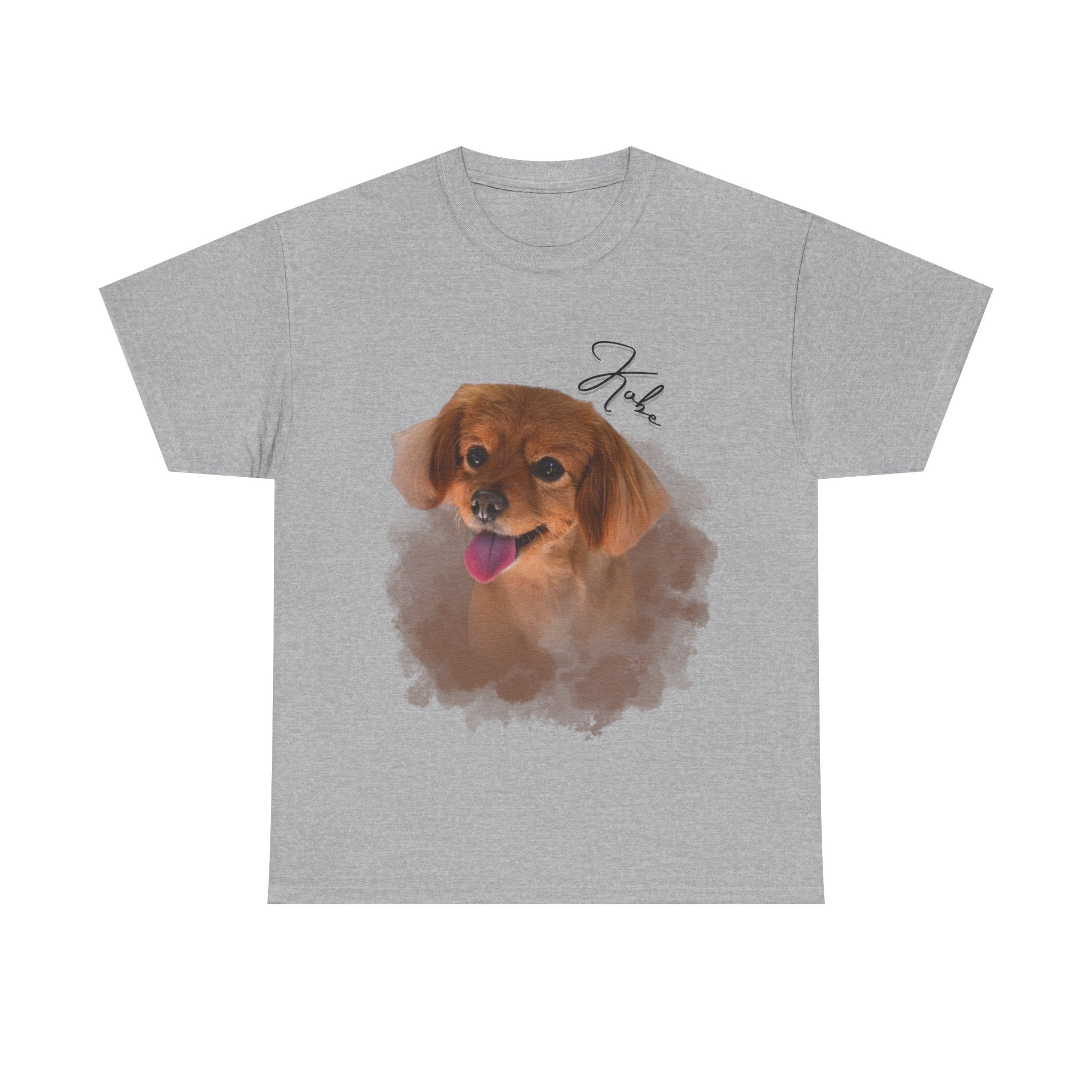 (Kobe) Whimsical Dog Portrait Tee Shirt