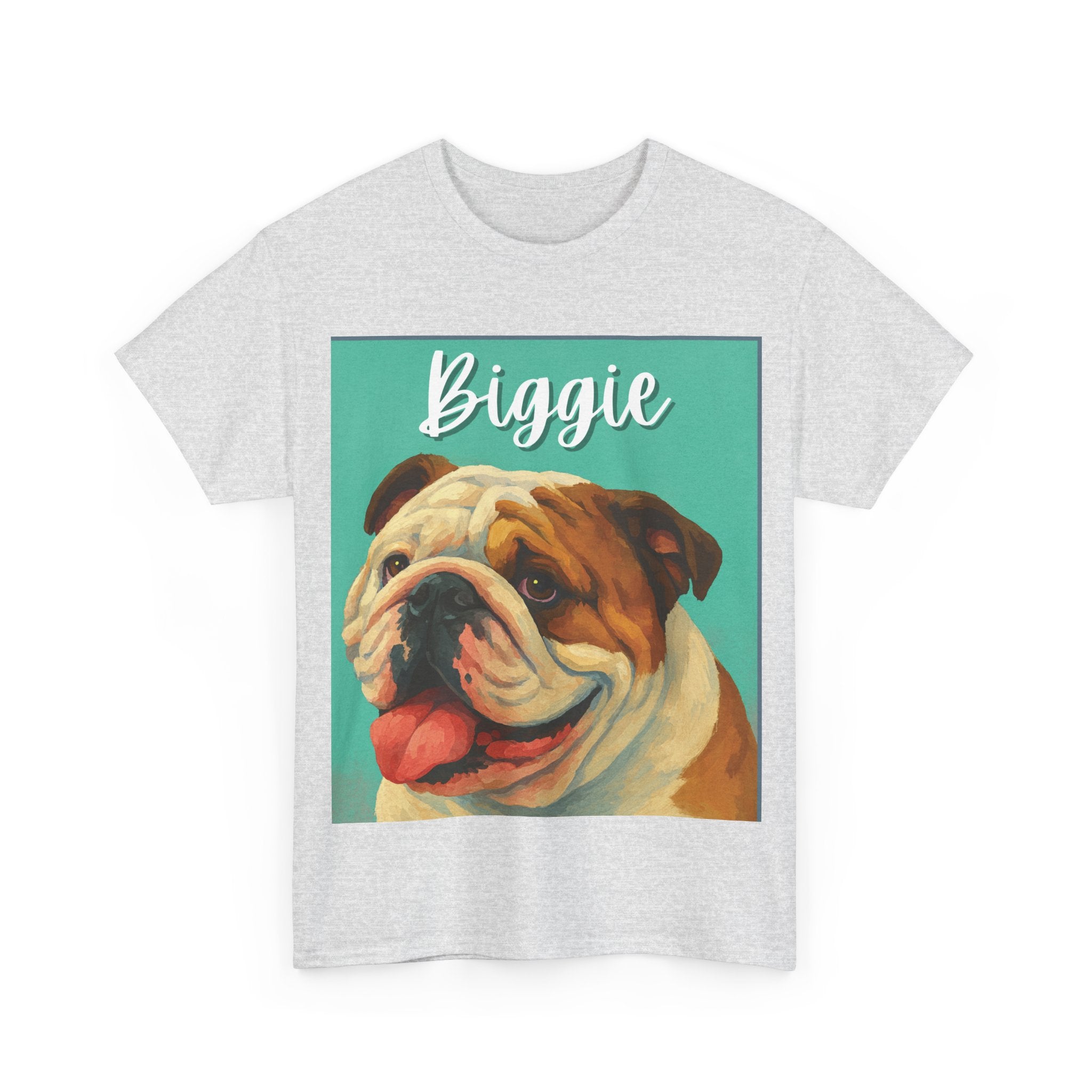 (Biggie) Whimsical Dog Portrait Tee Shirt