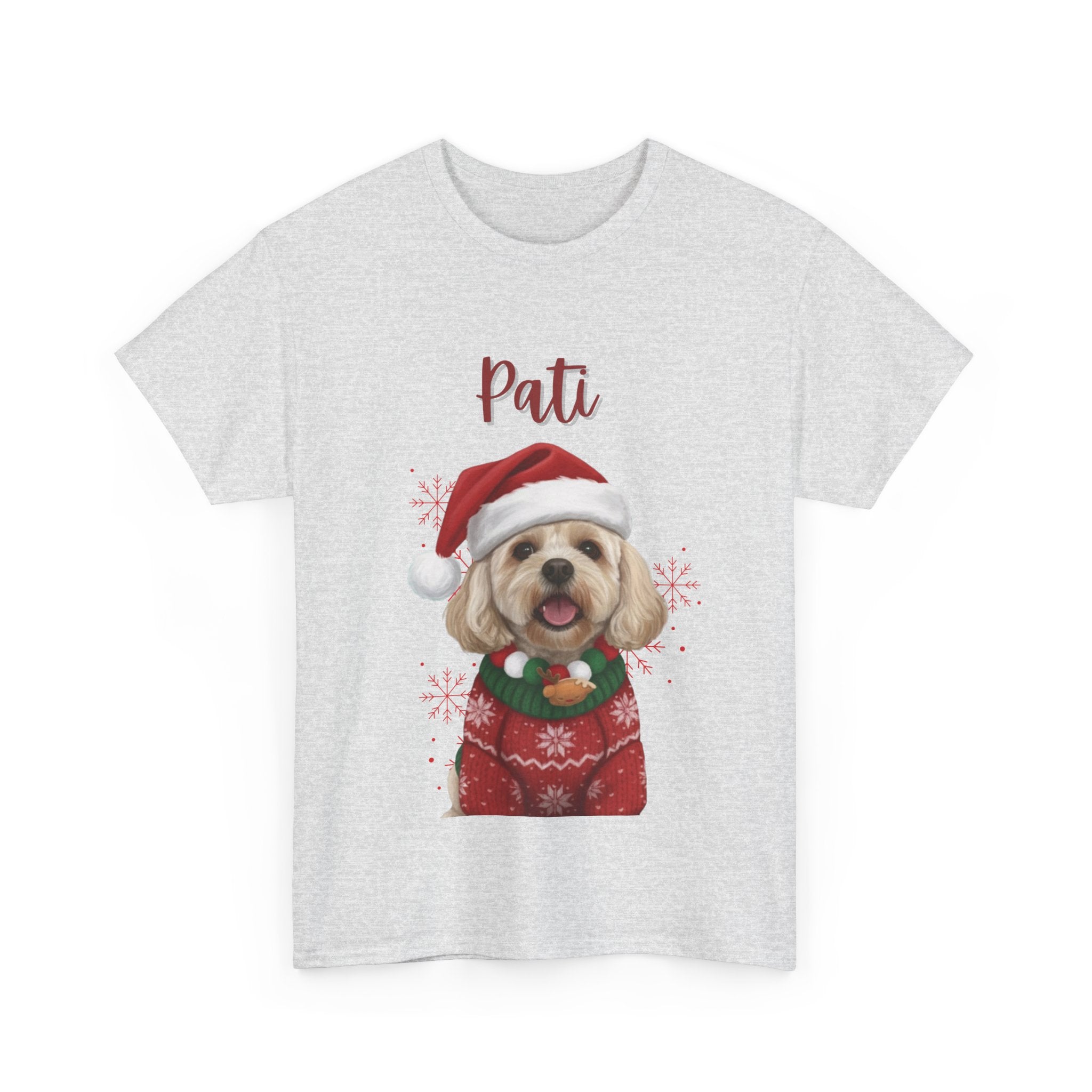 (Pati) Whimsical Dog Portrait Tee Shirt