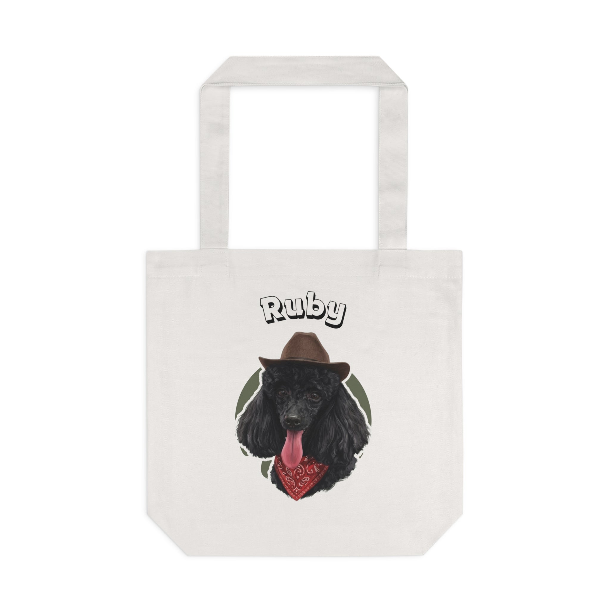 (Ruby) Personalized Dog Lover Tote Bag
