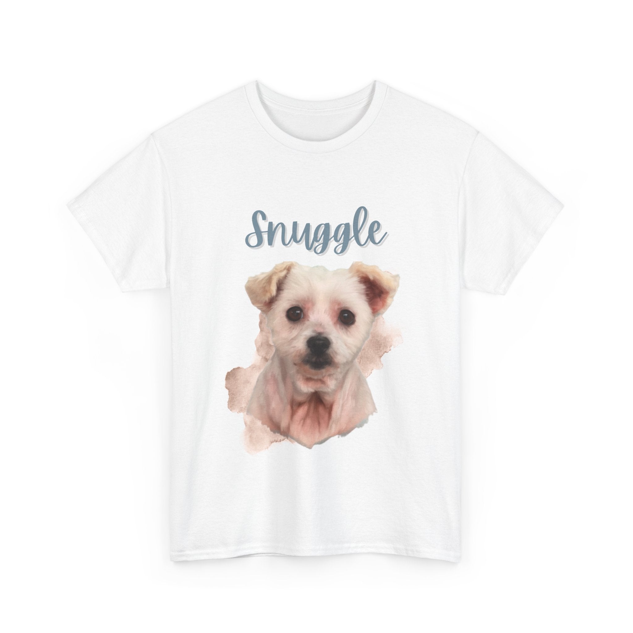 (Snuggle) Whimsical Dog Portrait Tee Shirt