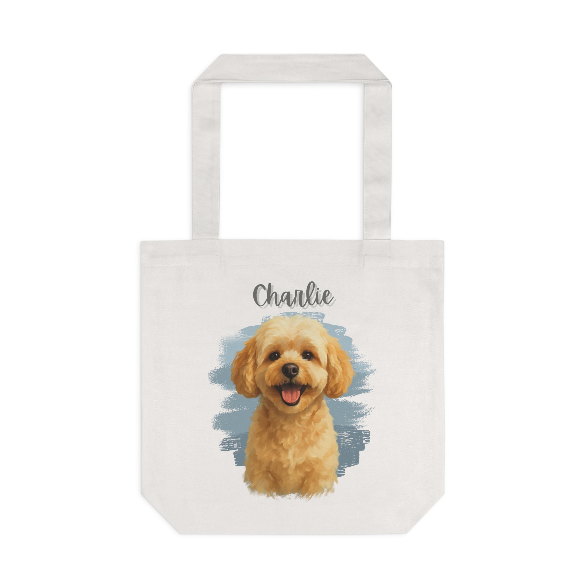 (Charlie) Personalized Dog Lover Tote Bag