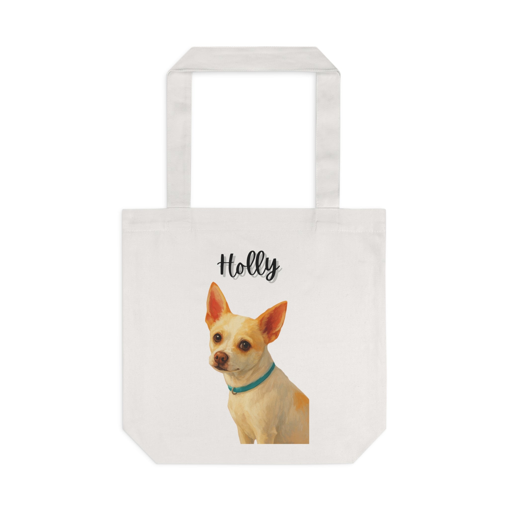 (Holly) Personalized Dog Lover Tote Bag