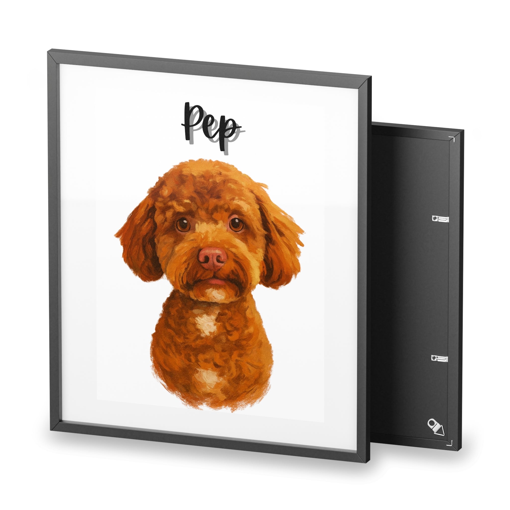 (Pep) Playful Dog Framed Poster