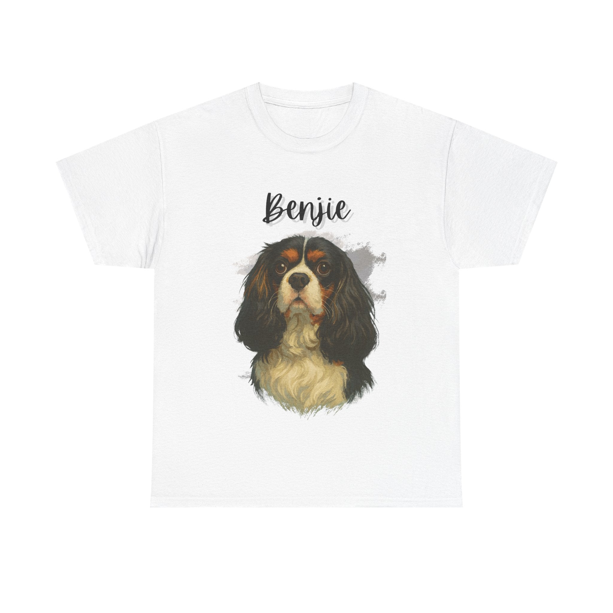 (Benjie) Whimsical Dog Portrait Tee Shirt