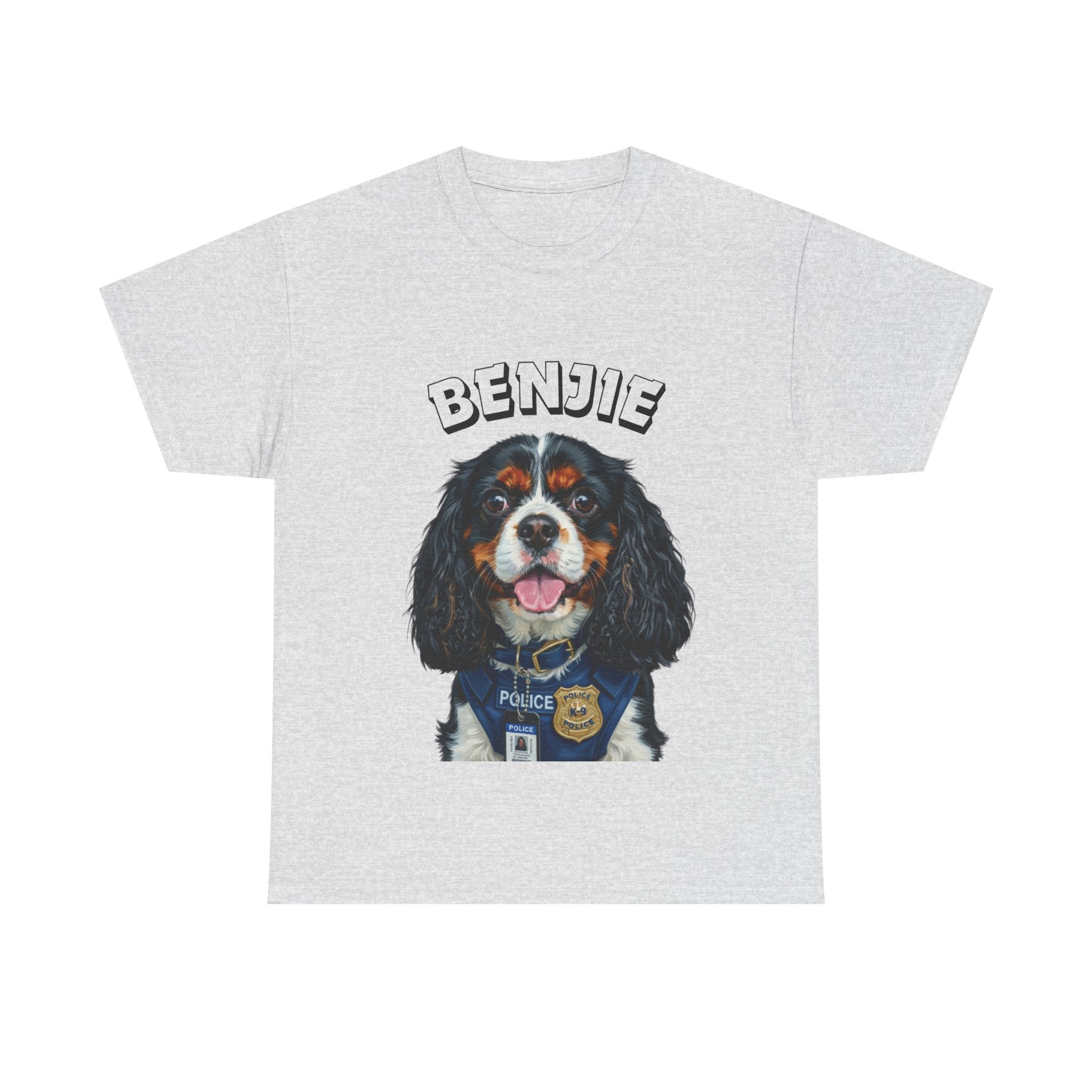 (Benjie) Whimsical Dog Portrait Tee Shirt