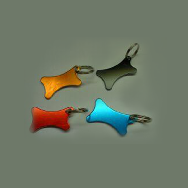 Bone shape - Anodised Aluminium (35mm) - doggiebox Australia