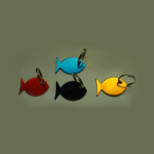 Fish shape - Anodised Aluminium (30mm) - doggiebox Australia