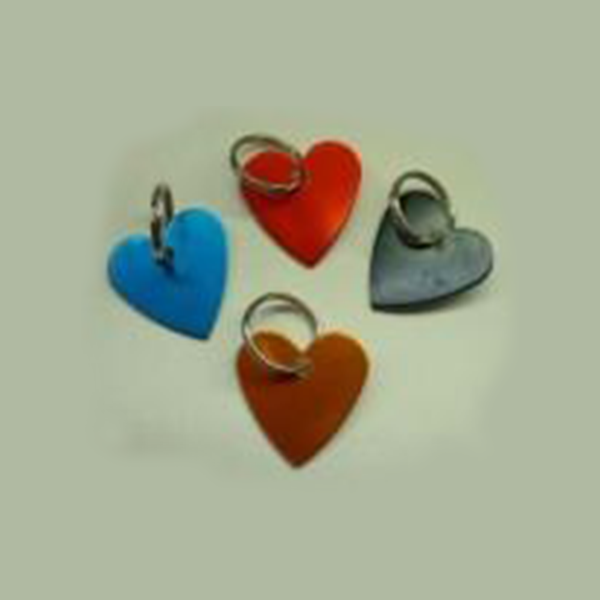 Heart Shape - Anodised Aluminium (28mm) - doggiebox Australia
