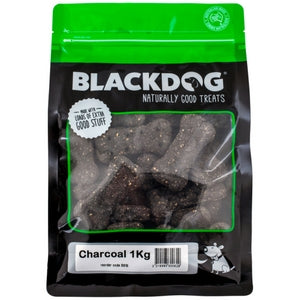 Blackdog Charcoal Biscuit 1kg x 10pk - doggiebox Australia