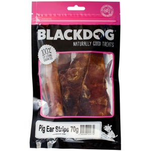 Blackdog Pig Ear Strips - doggiebox Australia