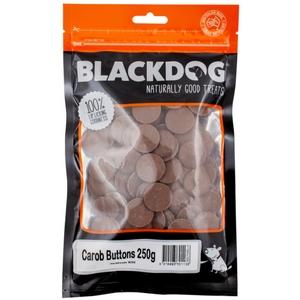 Blackdog Carob Buttons - doggiebox Australia